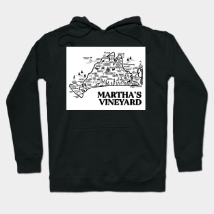 Martha's Vineyard Map Hoodie